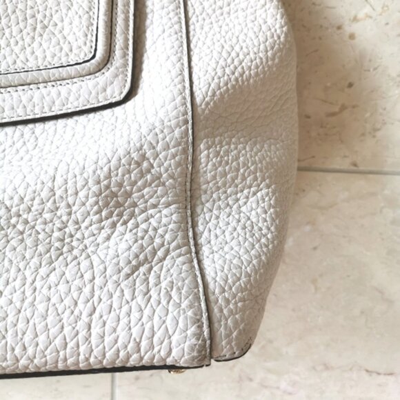 KATE Spade cream beige tote bag purse pebble finish - Picture 4 of 13